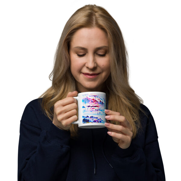 Taza blanca brillante - Imagen 2