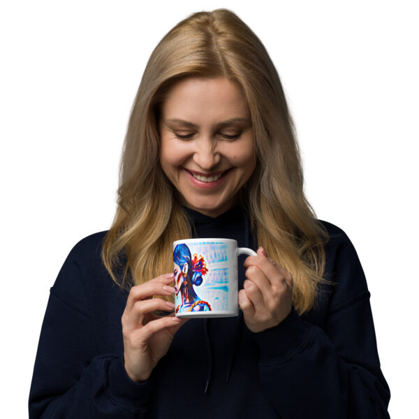 Taza blanca brillante - Imagen 3
